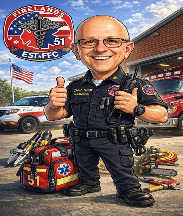 Chief Jeffrey Scott, caricature